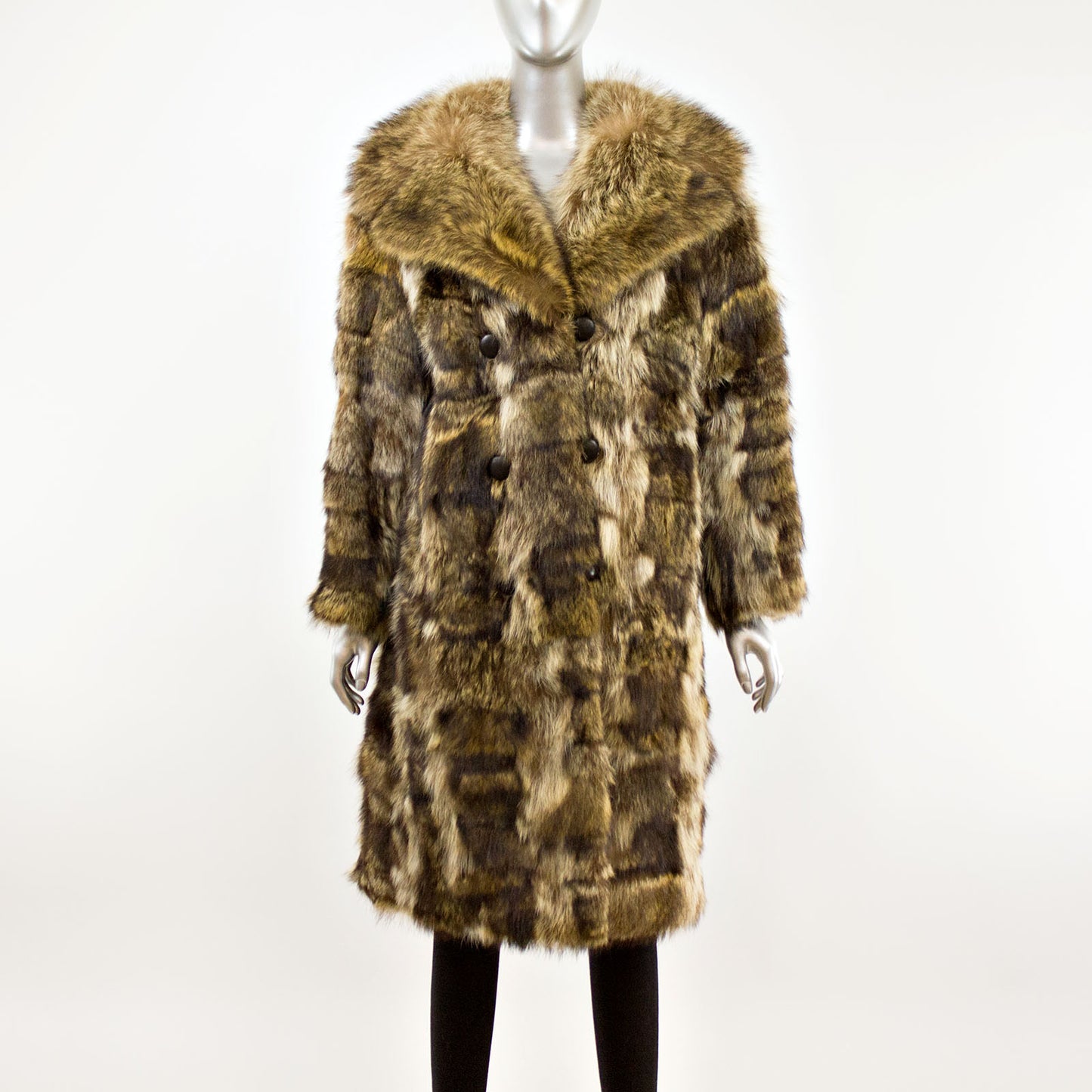 Women's Raccoon Coat- Size M