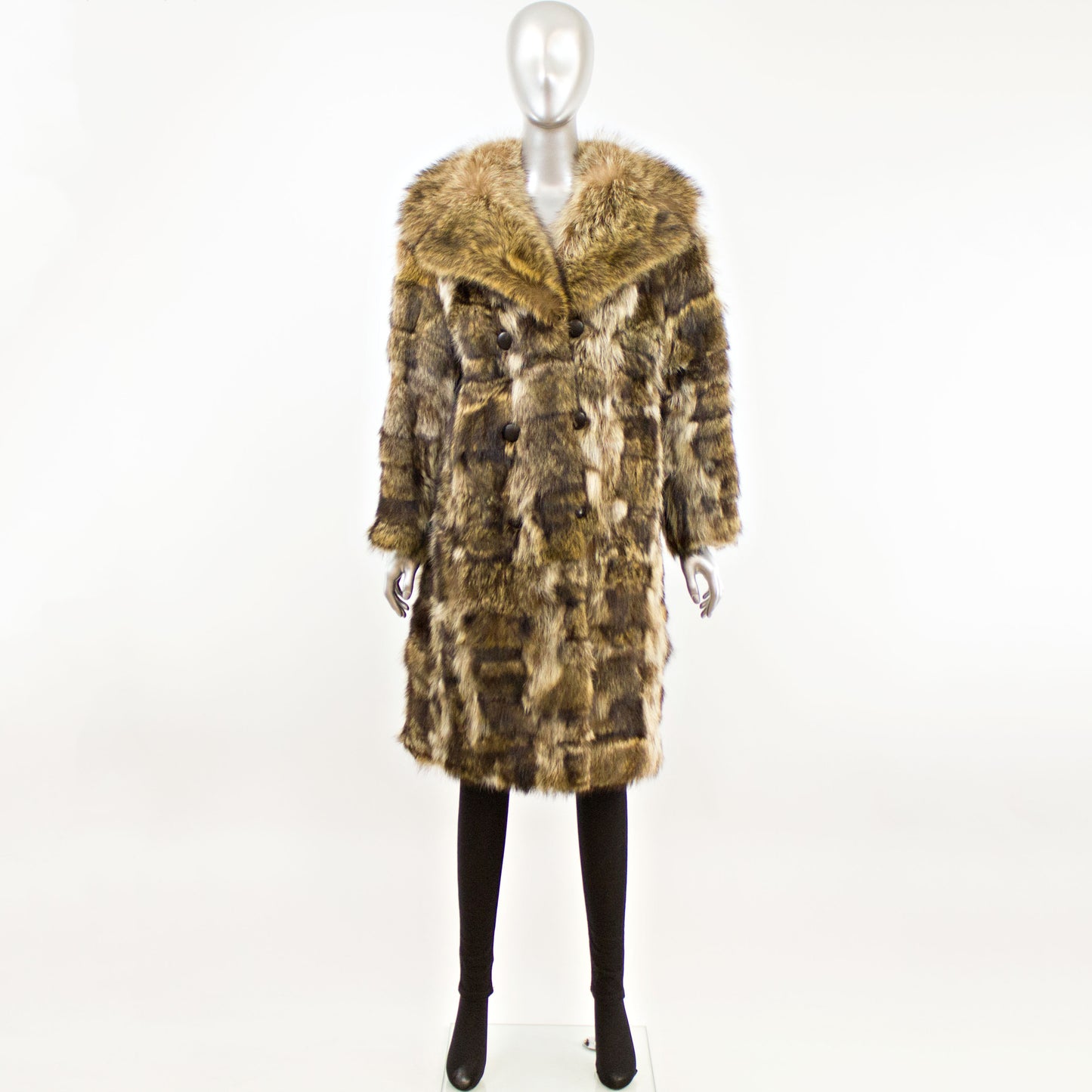 Women's Raccoon Coat- Size M