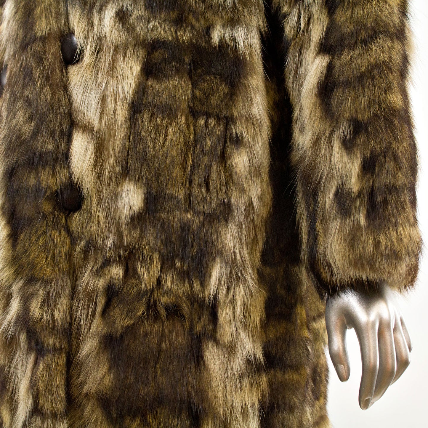 Women's Raccoon Coat- Size M